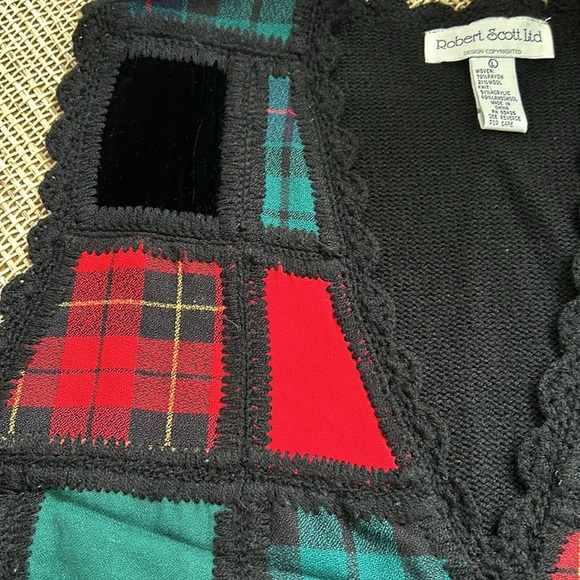 Vintage ugly Christmas sweater vest size large - Picture 4 of 4